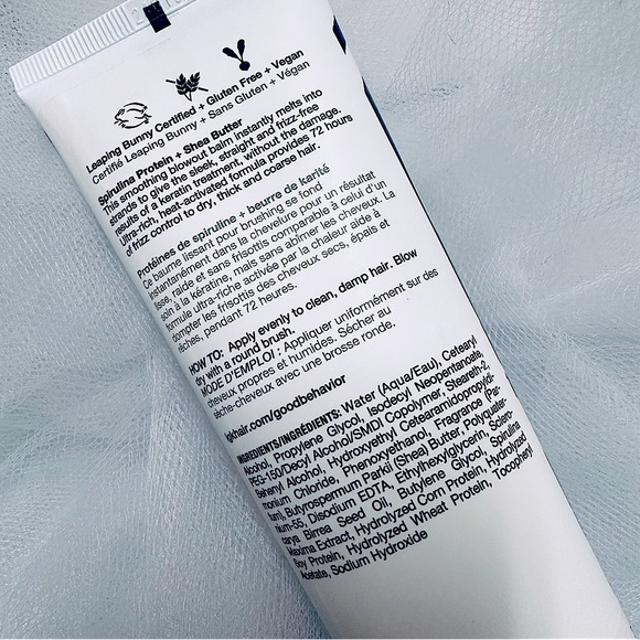 IGK ✨NWT✨ Good Behavior Spirulina Protein Smoothing Blowout Balm 5.0 oz - Picture 3 of 5